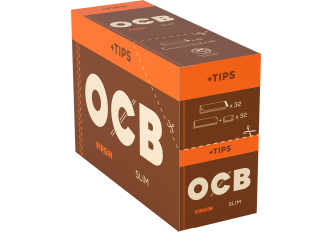 B.32 CAHIERS 32F OCB VIRGIN SLIM + FILTRE
