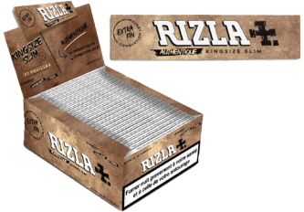B.50 cahiers RIZLA+ AUTHENTIQUE SLIM