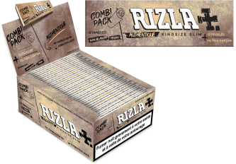 B.24 cahiers RIZLA+ AUTHENTIQUE COMBIPACK