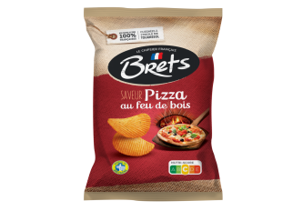 C.10 sachets de chips BRETS 125gr PIZZA