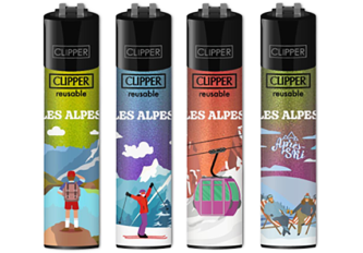 B.48 briquets CLIPPER large CP11 MY CLIPPER LES ALPES