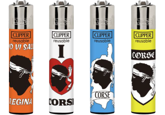 B.48 briquets CLIPPER CP11 large CORSE REGINA