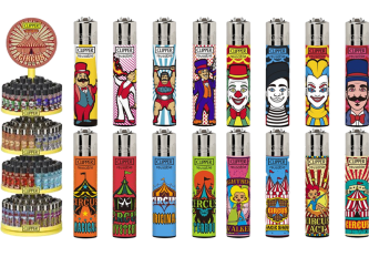 Carrousel 192 briquets CLIPPER large CP11 CIRCUS MIX