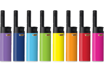 B.20 briquets  BIC J38 tube EZ REACH COLOR