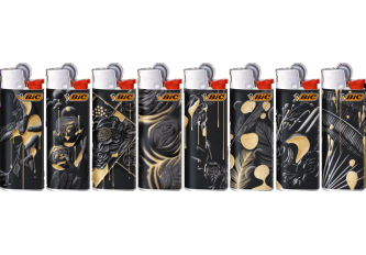 B.50 briquets mini BIC J25 GOLD NECTAR