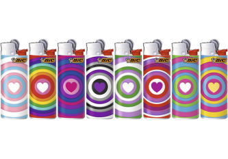 B.50 briquets MINI BIC J25 COLORS