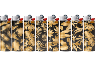 B.50 briquets BIC J26 GOLDEN LEAVES