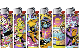B.50 briquets BIC J26 URBAN ANIMALS