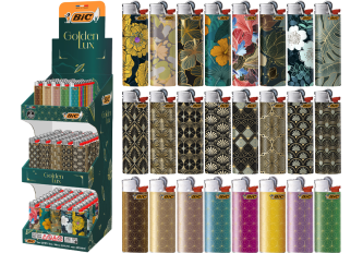 Présentoir briquets BIC GOLDEN 100xJ26+ 50x J25