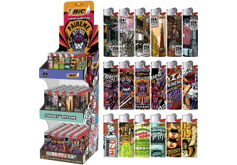 Présentoir briquets BIC PAIHEME 100xJ26 + 50xJ25