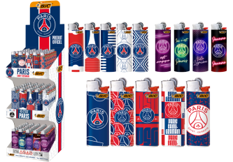 Présentoir BIC PSG 100xJ26 + 50xJ25