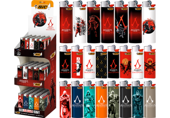 Présentoir briquets BIC ASSASSINS CREED J26x100 + J25x50