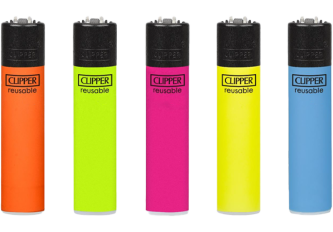 B.48  briquets CLIPPER large CP11 SOLID FLUO