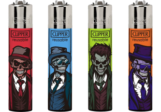 B.48 briquets CLIPPER large ZOMBIES GANGSTERS