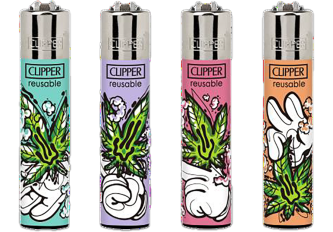 B.48 briquets CLIPPER large CARTOON CBD