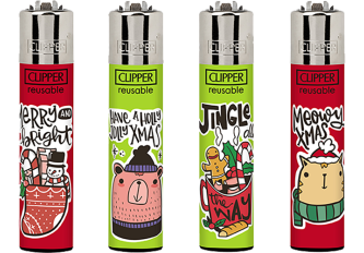 B.48 briquets CLIPPER large CHRISTMAS