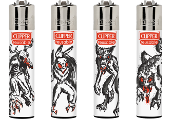 B.48 briquets CLIPPER large CRYPTIDS