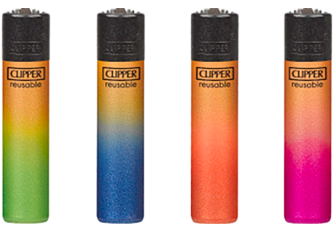 B.48 briquets CLIPPER large CP11 GOLD GRADIENT