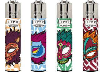 B.48 briquets CLIPPER large MAGIC MASK