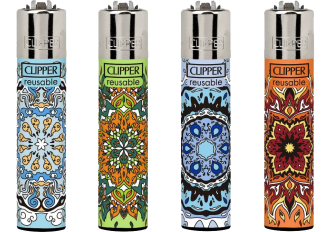 B.48 briquets CLIPPER large MANDALA 8