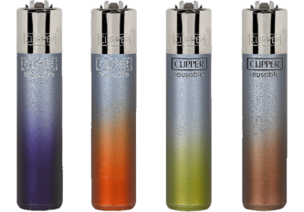 B.48 briquets CLIPPER large BLUE CRYSTAL