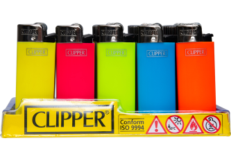 Briquet Clipper Fluo, Couleur uni