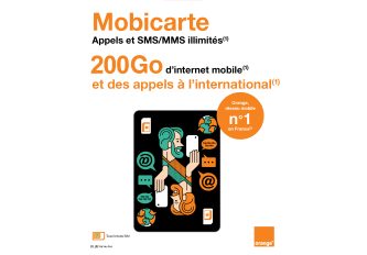 kit SIM ORANGE mobicarte ZEN 200go VP16,99€