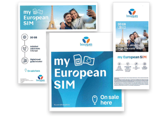 Kit PLV SIM TOURIST BOUYGUES TELECOM