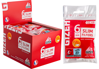 B.40 sachets150 filtres slim GIZEH