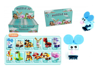 B.12 puzzles animal 3D 13/25 pièces