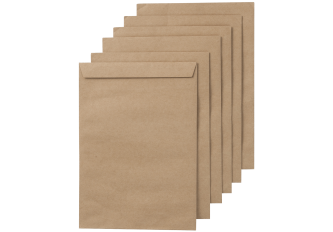 C.250 ENVELOPPES KRAFT 22x32