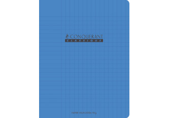 CAHIER 17x22 48P SEYES POLYPRO BLEU