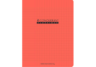 Cahier Polypro 17x22 CONQUERANT Grands carreaux SEYES 48p