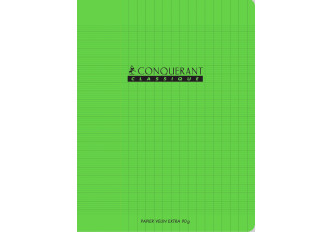 CAHIER 17x22 48P SEYES POLYPRO VERT