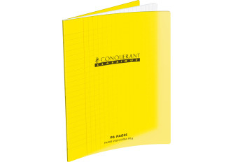 CAHIER A4 96P SEYES POLYPRO JAUNE