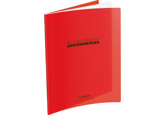 CAHIER 24x32 96P SEYES ROUGE