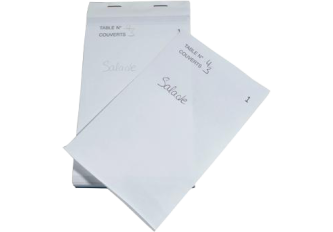 Pack 10 blocs Maître d'hotel 8X15 50 feuillets