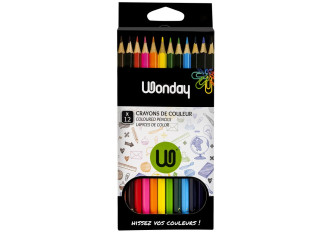 ETUI 12 CRAYON 18CM SCHOOL DAY