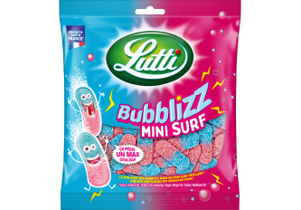 B.18 sachets LUTTI Bubblizz mini Surf 100gr