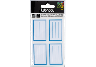 Pochette 24 étiquettes WONDAY