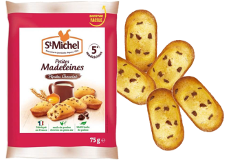 C.24 sachets madeleine Saint Michel COQ pépites 75gr