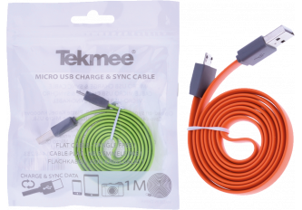 Câble micro-usb flat TEKMEE 1m