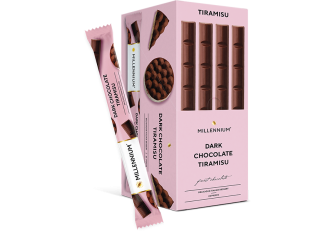 B.24 barres chocolat MILLENNIUM Noir Tiramisu