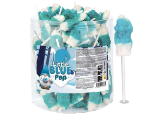 Tubo 100 sucettes BLUE POP