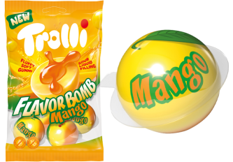 C.21 sachets 75gr TROLLI BOMB MANGO