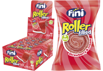 B.40 FINI ROLLER Fraise fourré crème