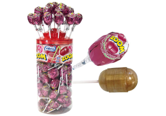 Tubo 50 sucettes ZOOM cola
