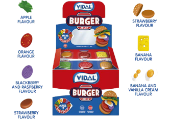 Display 11 burgers jelly VIDAL