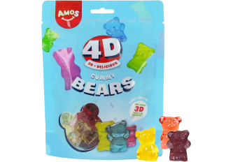 C.12 sachets AMOS KIDS bears 120gr