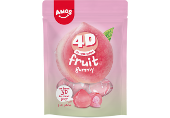 C.12 sachets AMOS FRUIT pêche 120gr
